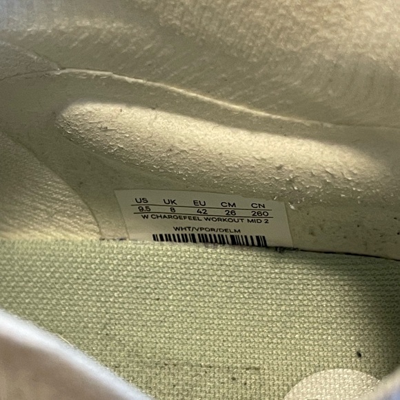 9.5 Lululemon Chargefeel 2 Mid Workout Shoes White - Picture 8 of 12